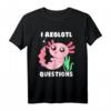 Kawaii Axolotl Hemd in Pink - Lustiges Aquarium Fisch Axolotl T-Shirt für Frauen, Mädchen und Kinder, perfektes Geschenk für Axolotl-Liebhaber
