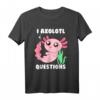 Kawaii Axolotl Hemd in Pink - Lustiges Aquarium Fisch Axolotl T-Shirt für Frauen, Mädchen und Kinder, perfektes Geschenk für Axolotl-Liebhaber