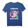 Kawaii Axolotl Hemd in Pink - Lustiges Aquarium Fisch Axolotl T-Shirt für Frauen, Mädchen und Kinder, perfektes Geschenk für Axolotl-Liebhaber