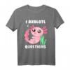 Kawaii Axolotl Hemd in Pink - Lustiges Aquarium Fisch Axolotl T-Shirt für Frauen, Mädchen und Kinder, perfektes Geschenk für Axolotl-Liebhaber
