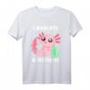Kawaii Axolotl Hemd in Pink - Lustiges Aquarium Fisch Axolotl T-Shirt für Frauen, Mädchen und Kinder, perfektes Geschenk für Axolotl-Liebhaber