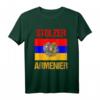 Stolzer Armenier T-Shirt mit Armenien Flagge, Adler und Löwe Wappen – Patriotische Kleidung für Armenier und Freunde der armenischen Kultur