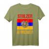 Stolzer Armenier T-Shirt mit Armenien Flagge, Adler und Löwe Wappen – Patriotische Kleidung für Armenier und Freunde der armenischen Kultur