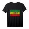 Old Äthiopien Flagge Löwe von Juda Rasta Reggae T-Shirt - Kulturelle Kleidung für Herren Damen Kinder Jugendliche