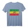 Old Äthiopien Flagge Löwe von Juda Rasta Reggae T-Shirt - Kulturelle Kleidung für Herren Damen Kinder Jugendliche