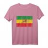 Old Äthiopien Flagge Löwe von Juda Rasta Reggae T-Shirt - Kulturelle Kleidung für Herren Damen Kinder Jugendliche
