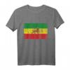 Old Äthiopien Flagge Löwe von Juda Rasta Reggae T-Shirt - Kulturelle Kleidung für Herren Damen Kinder Jugendliche
