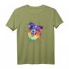 Aquarell Australischer Schäferhund Liebhaber Aussie Hund T-Shirt - Perfektes Geschenk für Hundeliebhaber & Tierfreunde zu Geburtstag, Weihnachten & mehr