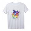Aquarell Australischer Schäferhund Liebhaber Aussie Hund T-Shirt - Perfektes Geschenk für Hundeliebhaber & Tierfreunde zu Geburtstag, Weihnachten & mehr