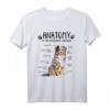 Lustiges Australian Shepherd Anatomy Hund T-Shirt – Perfekt für Hundebesitzer, Trainer & Gassigeher
