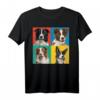 Buntes Border Collie Porträt T-Shirt für Hundebesitzer & Hundeliebhaber – Perfektes Geschenk zur Hundeschule & für Züchter