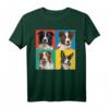 Buntes Border Collie Porträt T-Shirt für Hundebesitzer & Hundeliebhaber – Perfektes Geschenk zur Hundeschule & für Züchter