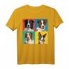 Buntes Border Collie Porträt T-Shirt für Hundebesitzer & Hundeliebhaber – Perfektes Geschenk zur Hundeschule & für Züchter