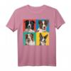 Buntes Border Collie Porträt T-Shirt für Hundebesitzer & Hundeliebhaber – Perfektes Geschenk zur Hundeschule & für Züchter