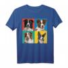 Buntes Border Collie Porträt T-Shirt für Hundebesitzer & Hundeliebhaber – Perfektes Geschenk zur Hundeschule & für Züchter