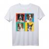 Buntes Border Collie Porträt T-Shirt für Hundebesitzer & Hundeliebhaber – Perfektes Geschenk zur Hundeschule & für Züchter