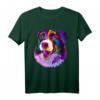 Border Collie Pop Art Bunt T-Shirt für Hundebesitzer – Perfektes Geschenk für Hundeliebhaber, Herrchen & Frauchen