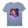Border Collie Pop Art Bunt T-Shirt für Hundebesitzer – Perfektes Geschenk für Hundeliebhaber, Herrchen & Frauchen