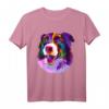 Border Collie Pop Art Bunt T-Shirt für Hundebesitzer – Perfektes Geschenk für Hundeliebhaber, Herrchen & Frauchen