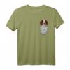Englischer Springer Spaniel Brust-Tasche Pocket Hundebesitzer T-Shirt – Perfektes Geschenk für Hundeliebhaber, Herrchen & Frauchen