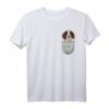 Englischer Springer Spaniel Brust-Tasche Pocket Hundebesitzer T-Shirt – Perfektes Geschenk für Hundeliebhaber, Herrchen & Frauchen