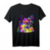 Buntes Langhaar Chihuahua Pop Art Porträt T-Shirt – Perfekt für Hundebesitzer, Hundeliebhaber & Züchter, tolles Geschenk für Hundeschule & Spaziergänge