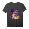 Buntes Langhaar Chihuahua Pop Art Porträt T-Shirt – Perfekt für Hundebesitzer, Hundeliebhaber & Züchter, tolles Geschenk für Hundeschule & Spaziergänge