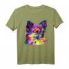 Buntes Langhaar Chihuahua Pop Art Porträt T-Shirt – Perfekt für Hundebesitzer, Hundeliebhaber & Züchter, tolles Geschenk für Hundeschule & Spaziergänge