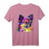 Buntes Langhaar Chihuahua Pop Art Porträt T-Shirt – Perfekt für Hundebesitzer, Hundeliebhaber & Züchter, tolles Geschenk für Hundeschule & Spaziergänge