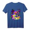 Buntes Langhaar Chihuahua Pop Art Porträt T-Shirt – Perfekt für Hundebesitzer, Hundeliebhaber & Züchter, tolles Geschenk für Hundeschule & Spaziergänge