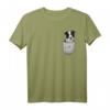 Border Collie in der Brust-Tasche - Hundebesitzer T-Shirt, perfektes Geschenk für Hundeliebhaber & Herrchen/Frauchen