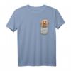 Yorkshire Terrier Brust-Tasche Pocket T-Shirt für Hundehalter – Perfektes Geschenk für Hundeliebhaber, Herrchen & Frauchen mit Hundemotiv
