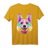 Buntes Pem Welsh Corgi Pop Art Porträt T-Shirt – Perfekt für Hundeliebhaber, Herrchen & Frauchen, Züchter & Hundeschulbesucher