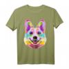 Buntes Pem Welsh Corgi Pop Art Porträt T-Shirt – Perfekt für Hundeliebhaber, Herrchen & Frauchen, Züchter & Hundeschulbesucher