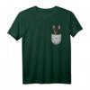 Zwergpinscher Miniature Pinscher Brust-Tasche Pocket Minpin T-Shirt – Perfektes Geschenk für Hundeliebhaber & Züchter