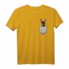 Zwergpinscher Miniature Pinscher Brust-Tasche Pocket Minpin T-Shirt – Perfektes Geschenk für Hundeliebhaber & Züchter