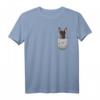 Zwergpinscher Miniature Pinscher Brust-Tasche Pocket Minpin T-Shirt – Perfektes Geschenk für Hundeliebhaber & Züchter