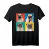 Mops Porträt Fotos Carlino Hundeliebhaber T-Shirt - Perfektes Geschenk für Hundebesitzer, Züchter & Hundeschulbesucher