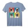 Mops Porträt Fotos Carlino Hundeliebhaber T-Shirt - Perfektes Geschenk für Hundebesitzer, Züchter & Hundeschulbesucher