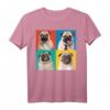 Mops Porträt Fotos Carlino Hundeliebhaber T-Shirt - Perfektes Geschenk für Hundebesitzer, Züchter & Hundeschulbesucher