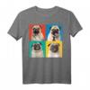 Mops Porträt Fotos Carlino Hundeliebhaber T-Shirt - Perfektes Geschenk für Hundebesitzer, Züchter & Hundeschulbesucher