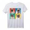Mops Porträt Fotos Carlino Hundeliebhaber T-Shirt - Perfektes Geschenk für Hundebesitzer, Züchter & Hundeschulbesucher