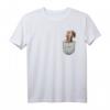 Weimaraner Raner Brust-Tasche Pocket Hundebesitzer T-Shirt – Perfektes Geschenk für Hundeliebhaber, Herrchen & Frauchen