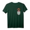 Rhodesian Ridgeback Brust-Tasche Pocket Hundebesitzer T-Shirt – Perfektes Geschenk für Hundeliebhaber und Züchter