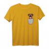 Rhodesian Ridgeback Brust-Tasche Pocket Hundebesitzer T-Shirt – Perfektes Geschenk für Hundeliebhaber und Züchter