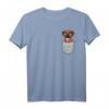 Rhodesian Ridgeback Brust-Tasche Pocket Hundebesitzer T-Shirt – Perfektes Geschenk für Hundeliebhaber und Züchter
