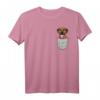 Rhodesian Ridgeback Brust-Tasche Pocket Hundebesitzer T-Shirt – Perfektes Geschenk für Hundeliebhaber und Züchter