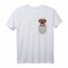 Rhodesian Ridgeback Brust-Tasche Pocket Hundebesitzer T-Shirt – Perfektes Geschenk für Hundeliebhaber und Züchter
