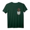 Dackel Teckel Dachshund Brust-Tasche Hundemotiv T-Shirt für Hundebesitzer & Hundeliebhaber – Perfektes Geschenk für Herrchen, Frauchen & Züchter