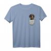 Dackel Teckel Dachshund Brust-Tasche Hundemotiv T-Shirt für Hundebesitzer & Hundeliebhaber – Perfektes Geschenk für Herrchen, Frauchen & Züchter